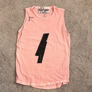 Life Nature Love Pink Tee with Bold Black Logo